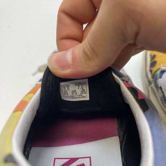 Vans Old Skool 36 DX Pyschedelic Floral AOP Boho Groovy Multicolor Women 7 US - Picture 11 of 14